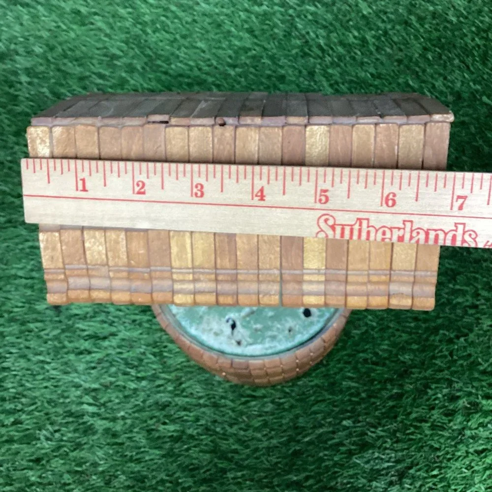 Vintage Wishing Well Planter Wooden Table Top